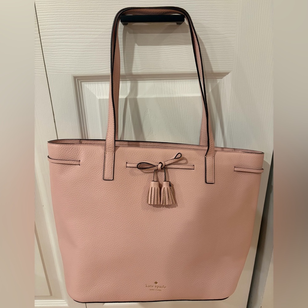 Kate Spade Blush Pink Tote with Tassels - Picture 8 of 8